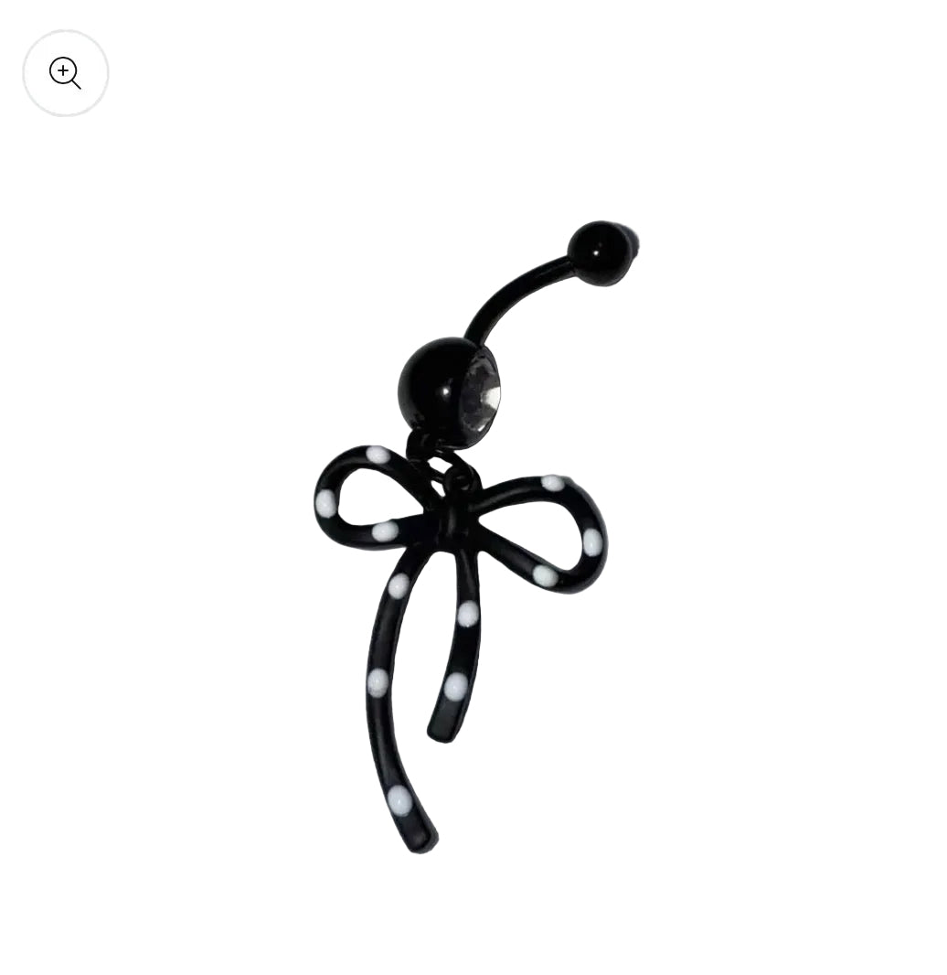 Polka Bow Belly bar