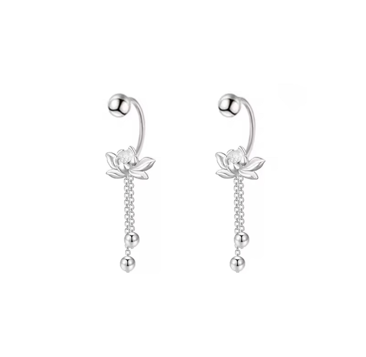 Lotus Flower Earrings