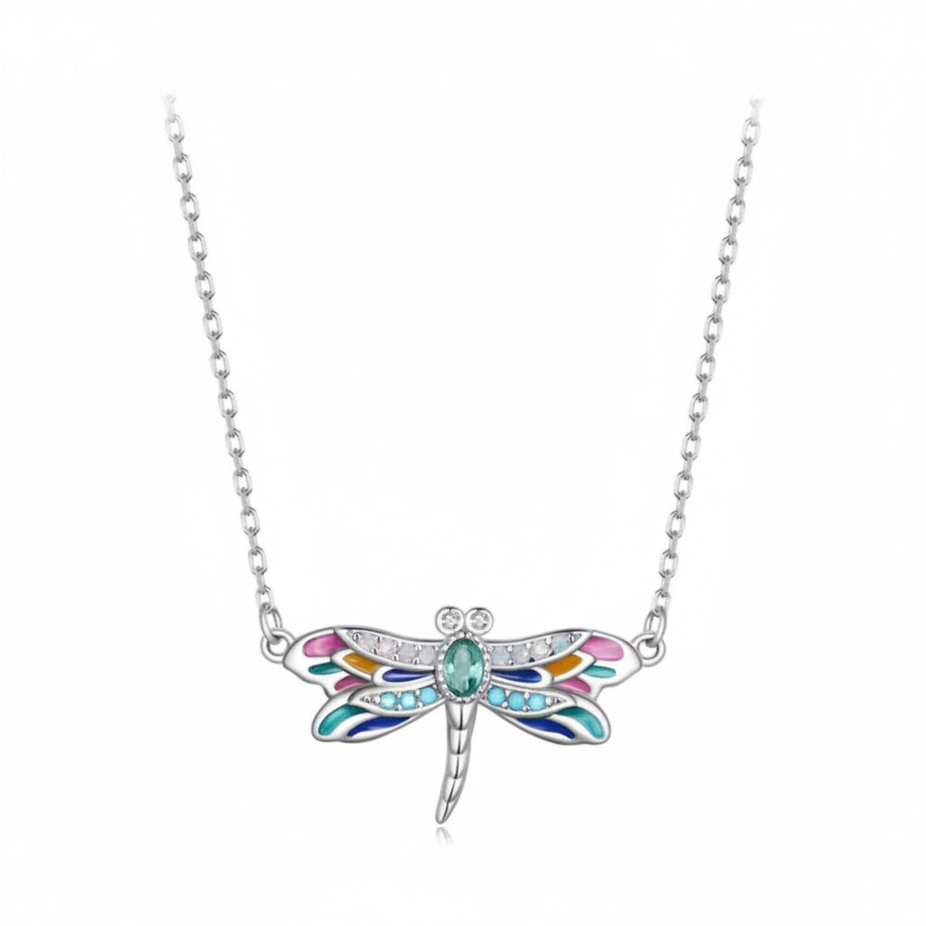 Colourful Dragonfly Necklace