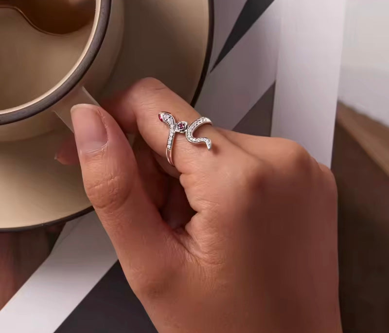 Snake & Rose Ring