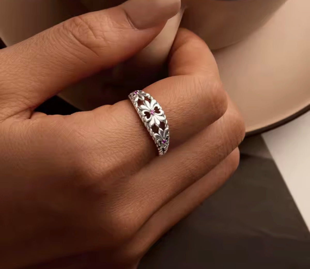 Iris Flower Ring