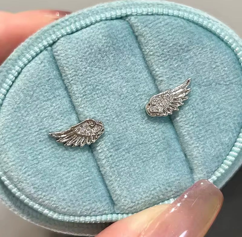 Angel Wing Stud Earrings