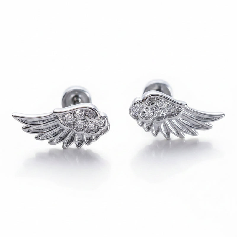 Angel Wing Stud Earrings