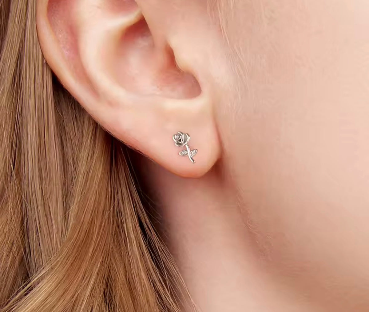 Rose Flower Earrings