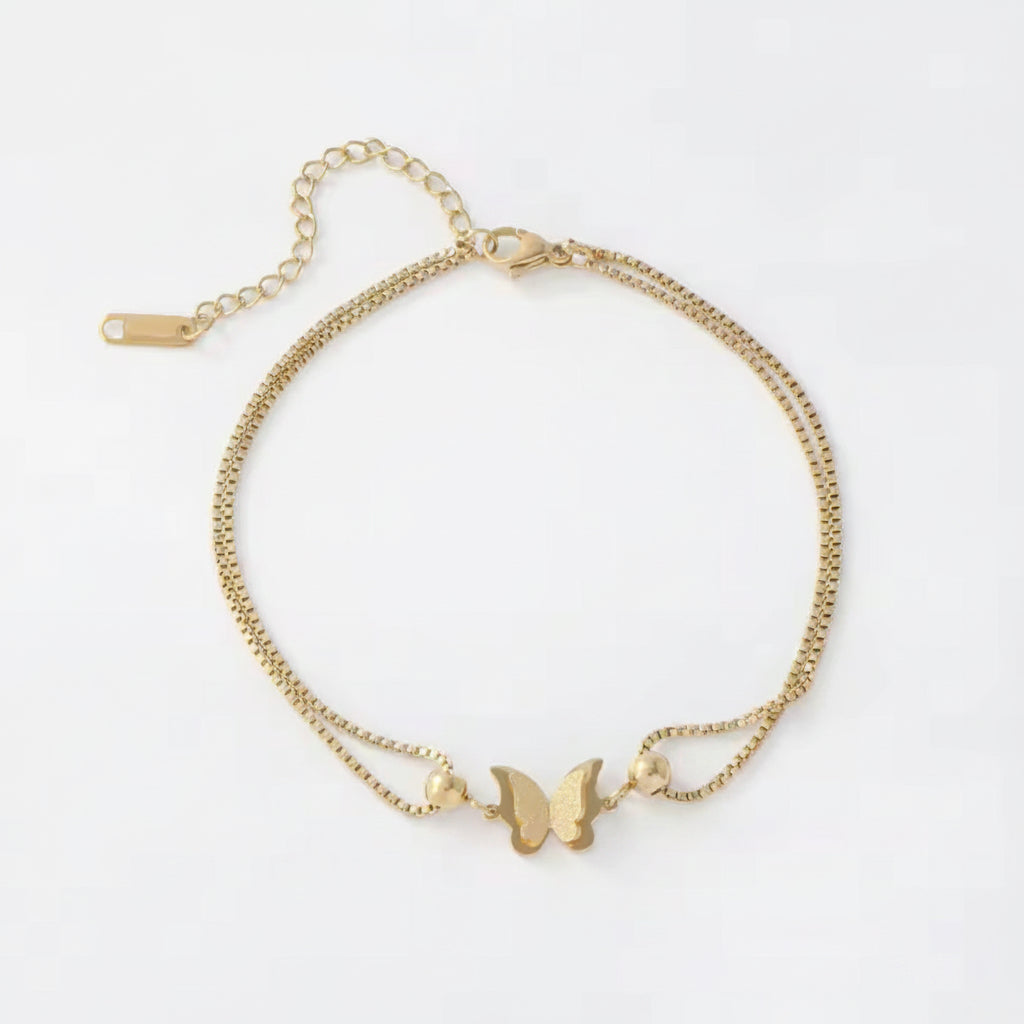 Butterfly Charm Anklet