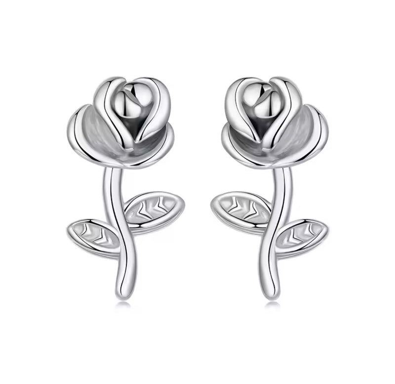Rose Flower Earrings